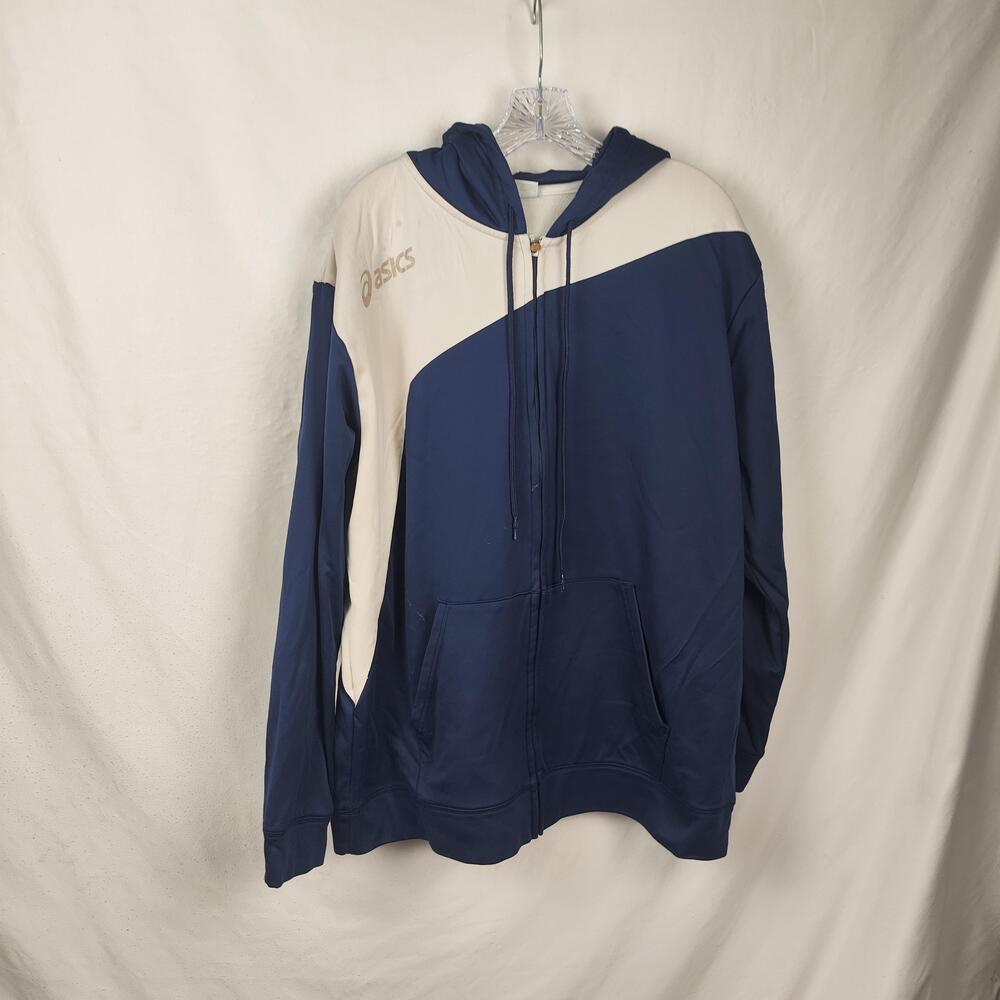 Balboa Bay Volleyball Club Jacket Mens 2XL Blue Volleyball Full Zip Hoodie ASICS